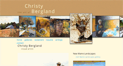 Desktop Screenshot of christybergland.com